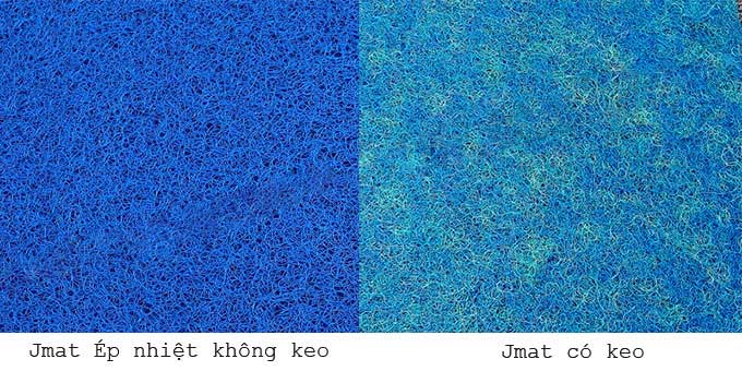 Jmat có keo và không keo rất dễ phân biệt bằng mắt thường